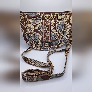 Authentic Vera Bradley Slate Blossoms Crossbody Bag Small Zippered  Card Holder
